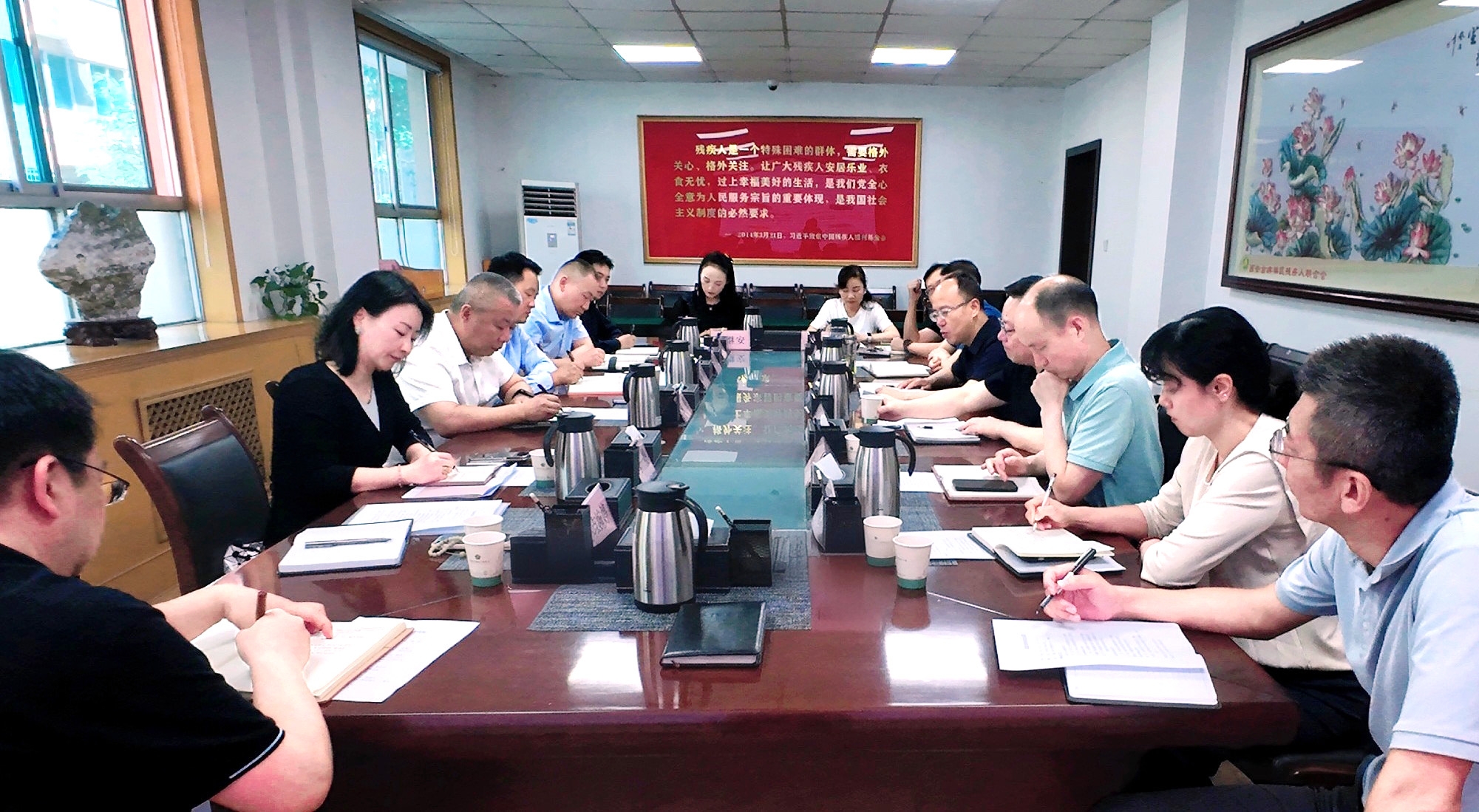 強(qiáng)盛一行赴西安市殘疾人聯(lián)合會(huì)開(kāi)展專(zhuān)題調(diào)研——共商殘疾人康復(fù)養(yǎng)老事業(yè)發(fā)展，探索科技助殘服務(wù)新模式